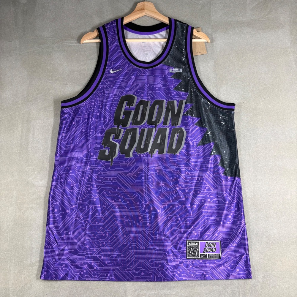 Nike Space Jam A New Legacy Goon Squad LeBron James Jersey Purple Large DJ3874